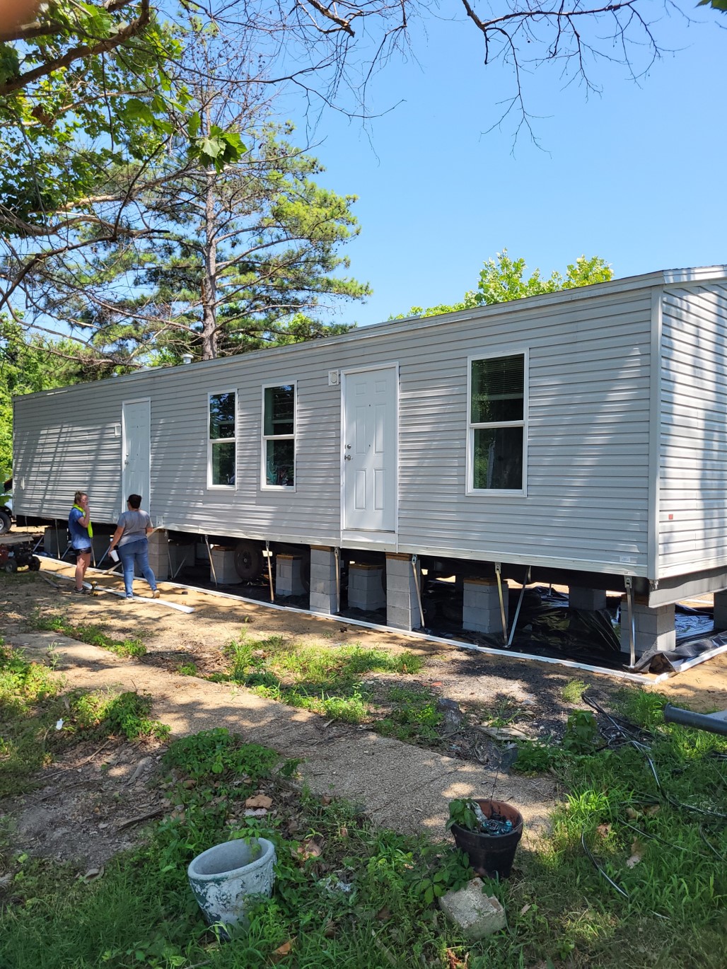 FEMA trailer on land provided by APEX client