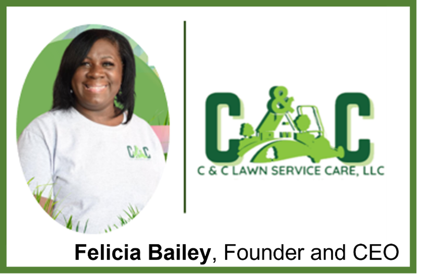 Photo of Felcia Bailey, founder & CEO of C&C Lawn Service Care, LLC