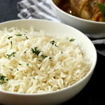 perfectly cooked fluffy white rice