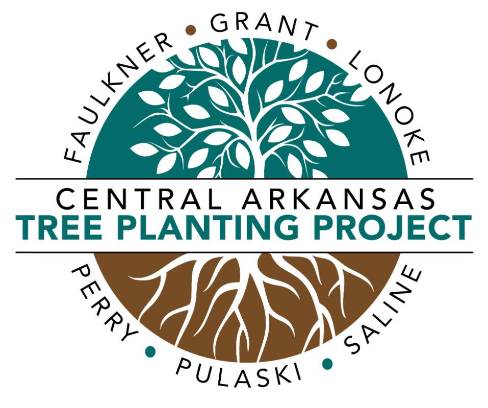 Logo for Central Arkansas Tree Planting Project serving Faulkner, Grant, Lonoke, Perry, Pulaski and Saline counties