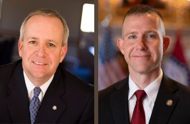 Marvin Childers, left, and Wes Ward, right