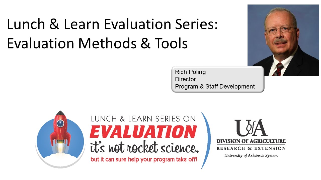 Evaluation Lunc & Learn: Evaluation Methods & Tools