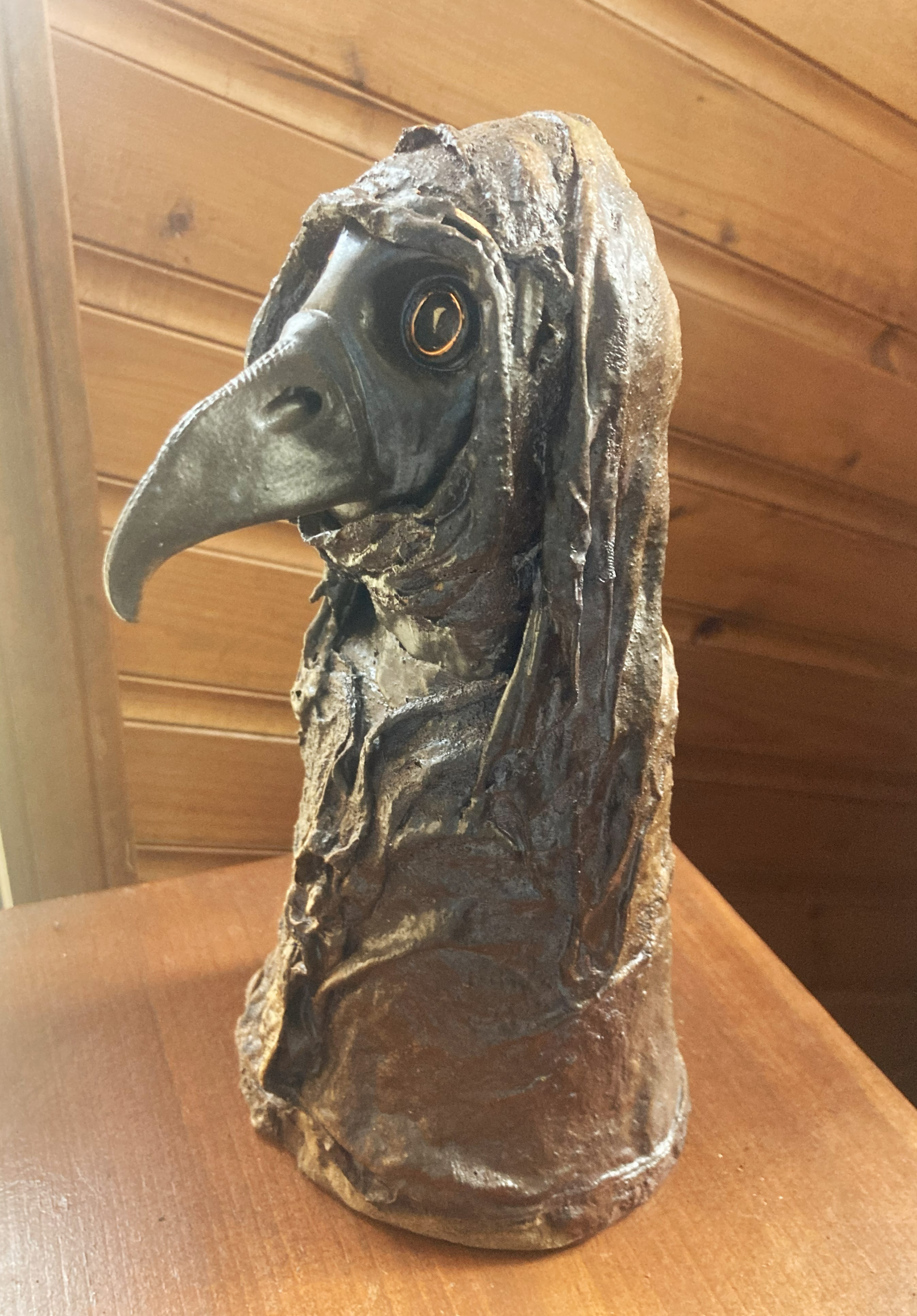 Sculpture of a plague doctor