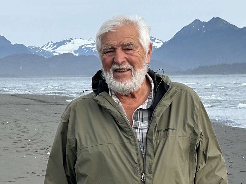 Photo of Gerald Klingaman on winter beach