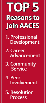top five reasons to join aaces top five reasons to join aaces: professional development, career advancement, community service, peer involvement, resolution process