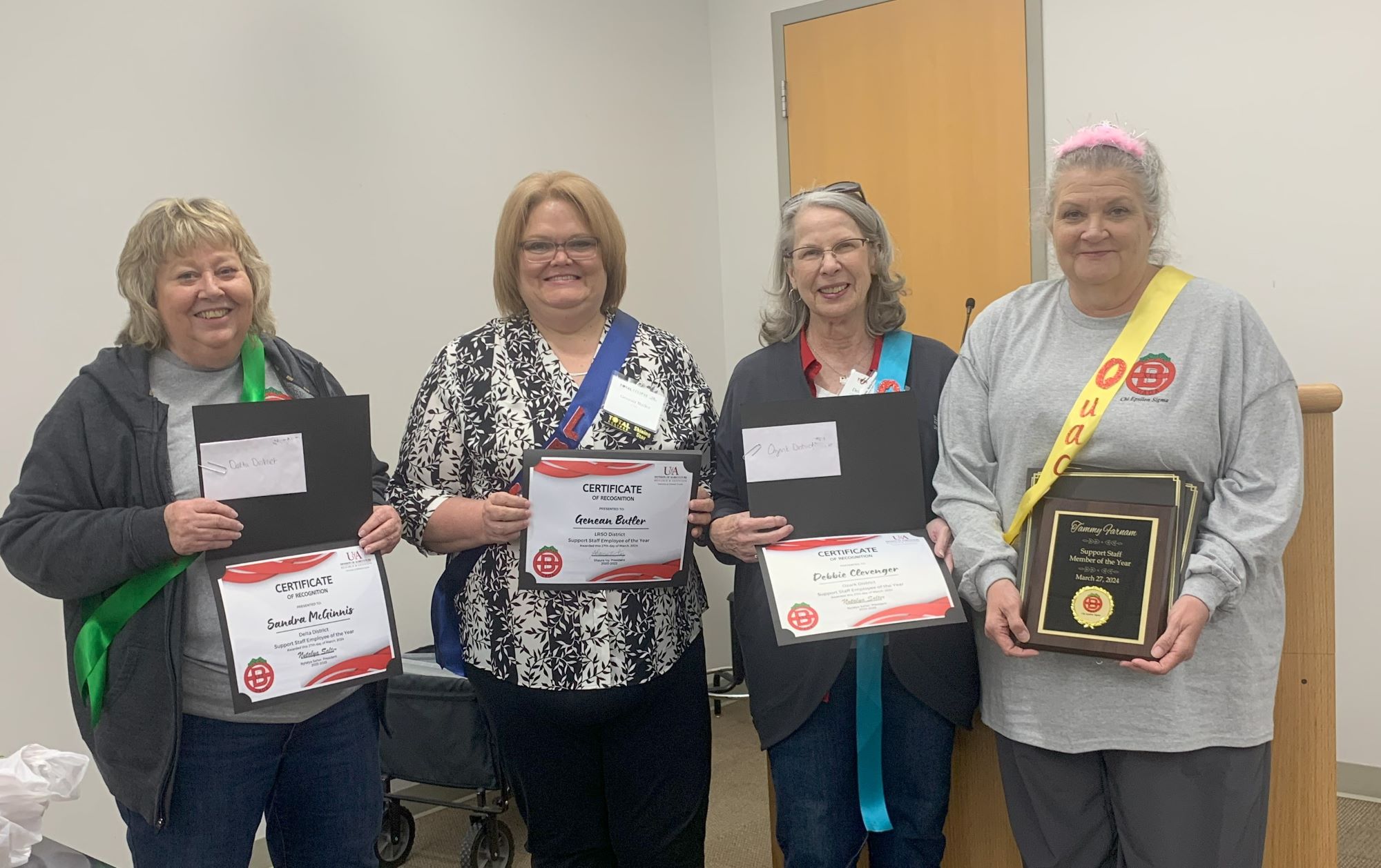 2024 Support Staff of Year By District