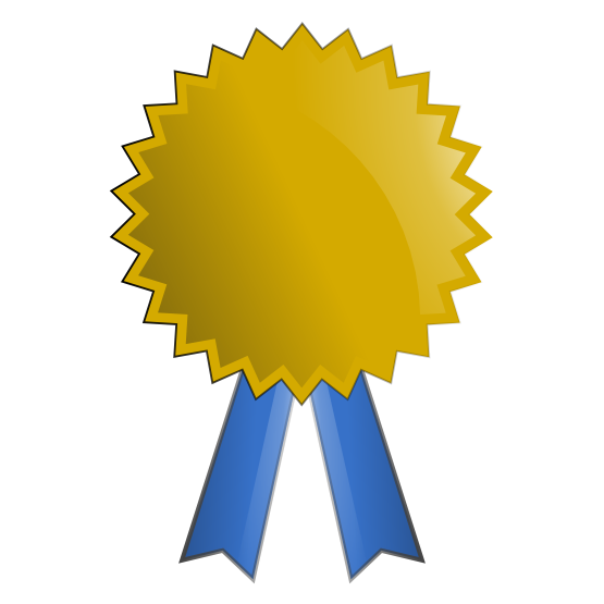 Blue Award Ribbon