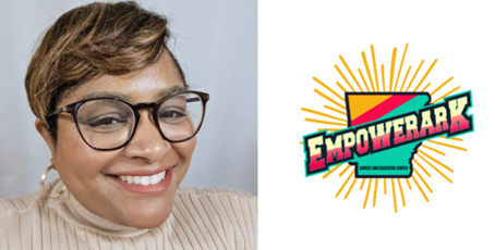 photo of owner Kamesha Lindsey along with her business logo