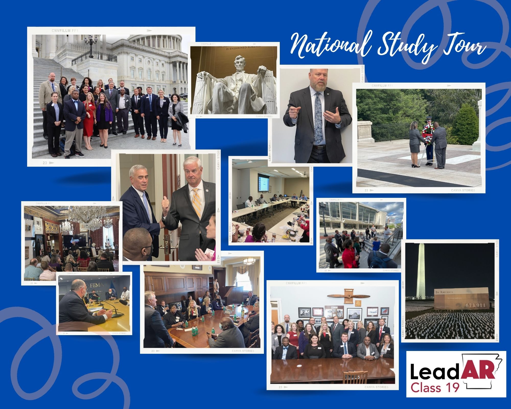 Photo collage of LeadAR National Study Tour in Washington