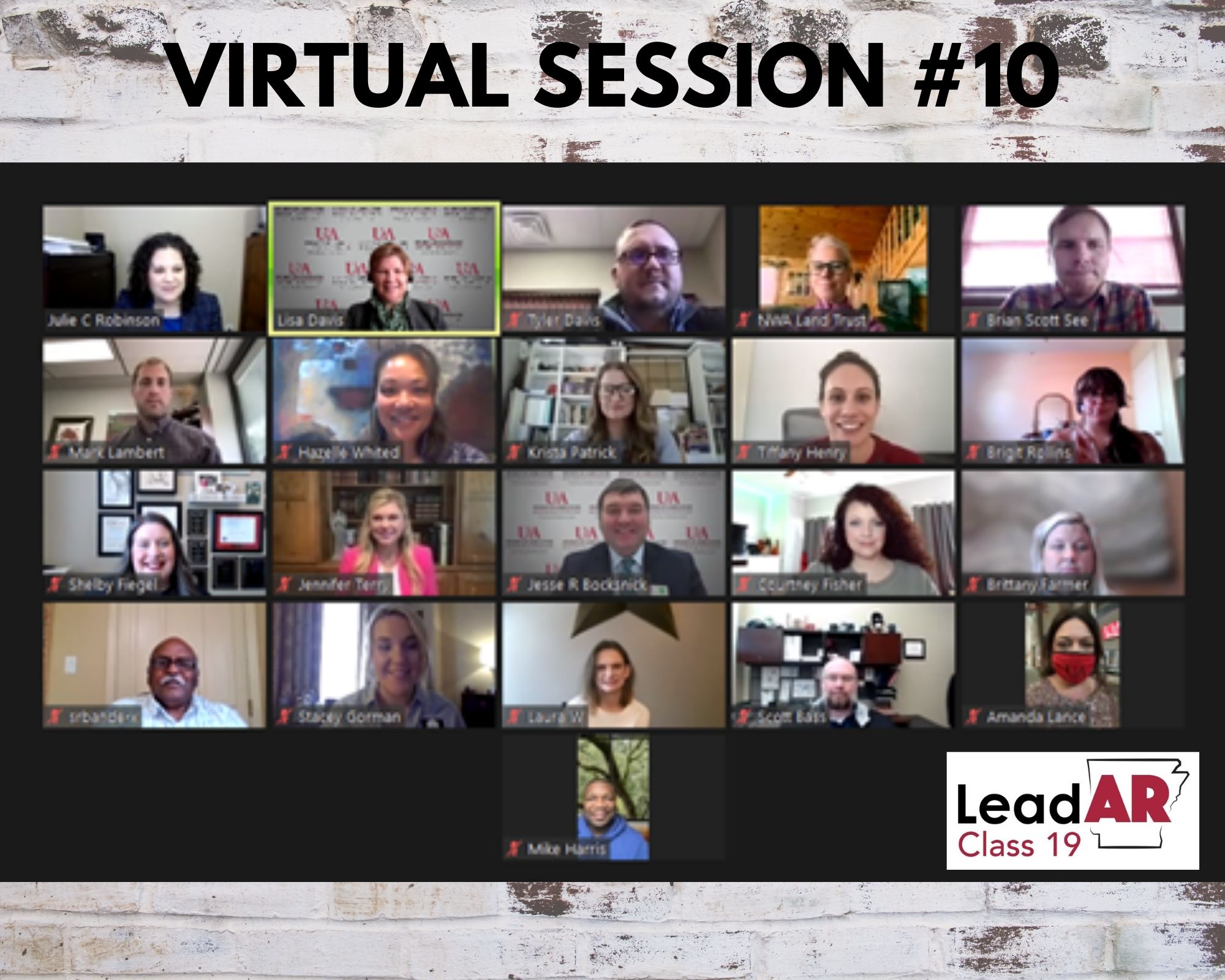 Screenshot of LeadAR Class 19 virtual session 