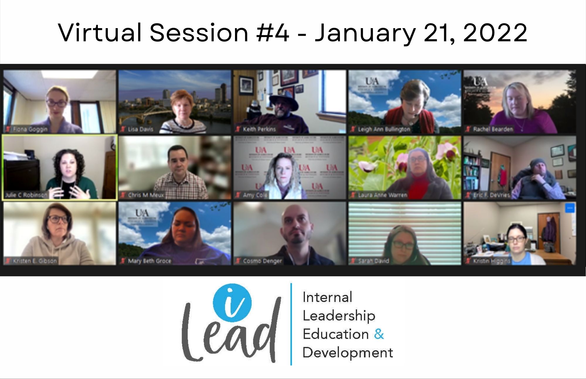 iLEAD January 2022 virtual session screenshot