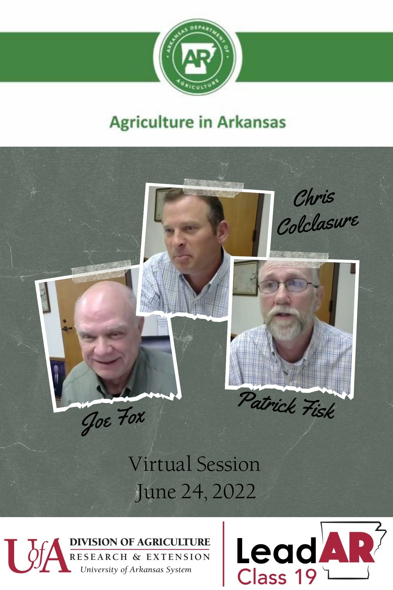 photos of Arkansas Dept of Agriculture speakers