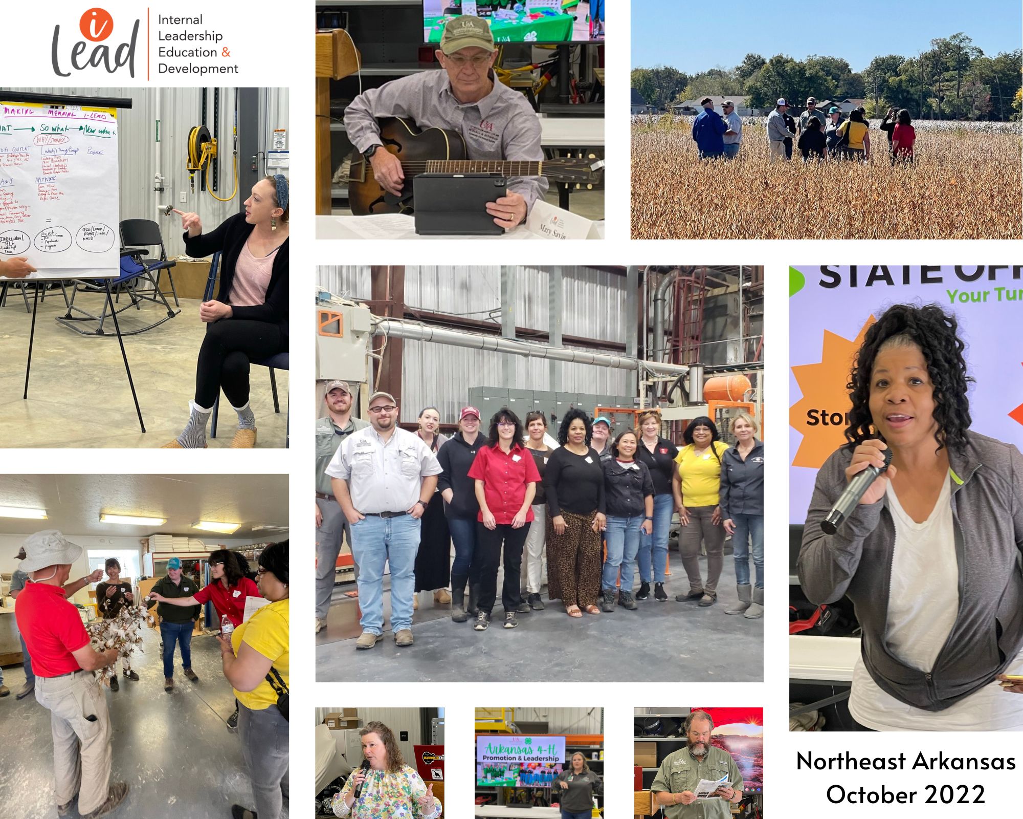 iLEAD Photo Collage of participants in northeast Arkansas.