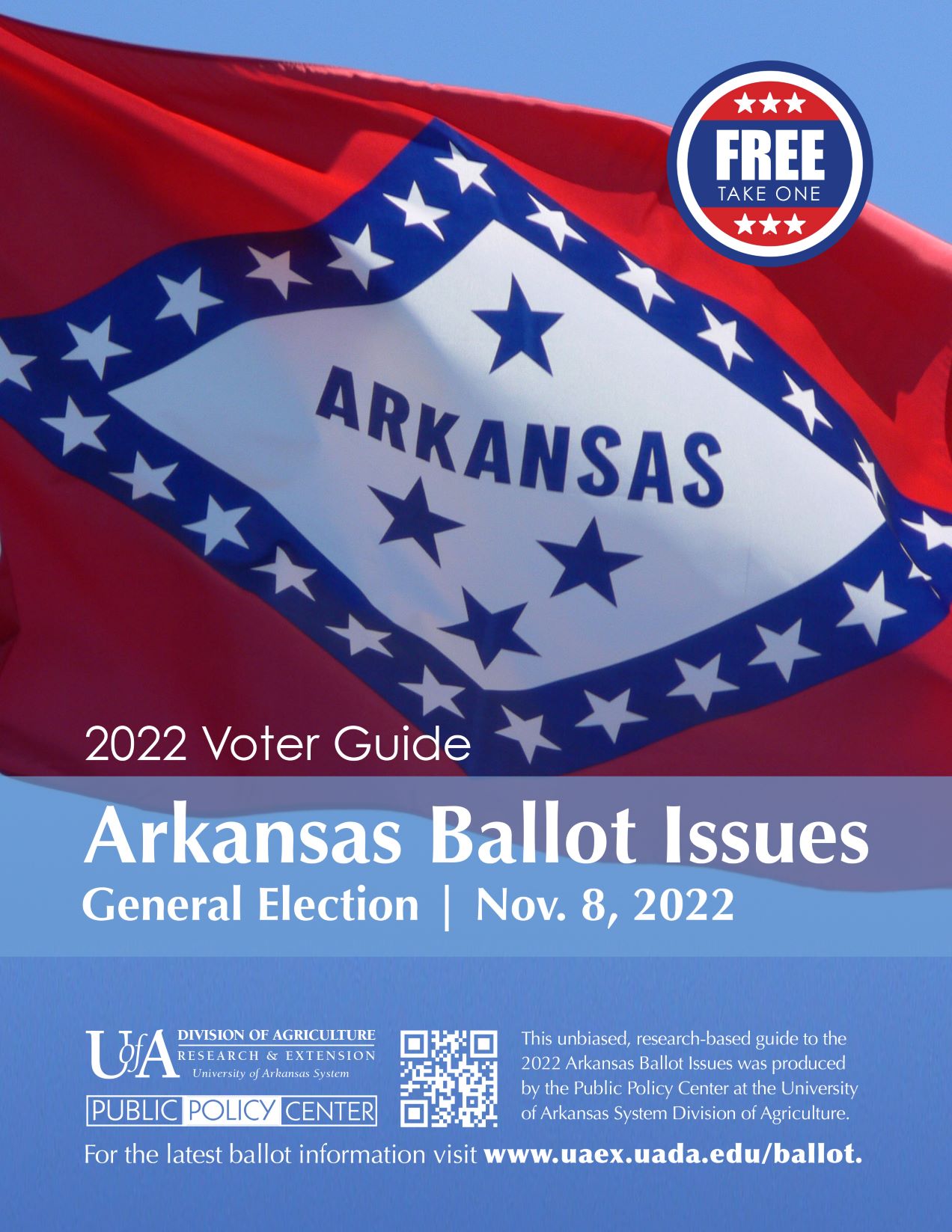 Cover of 2022 Arkansas Ballot Issue Voter Guide