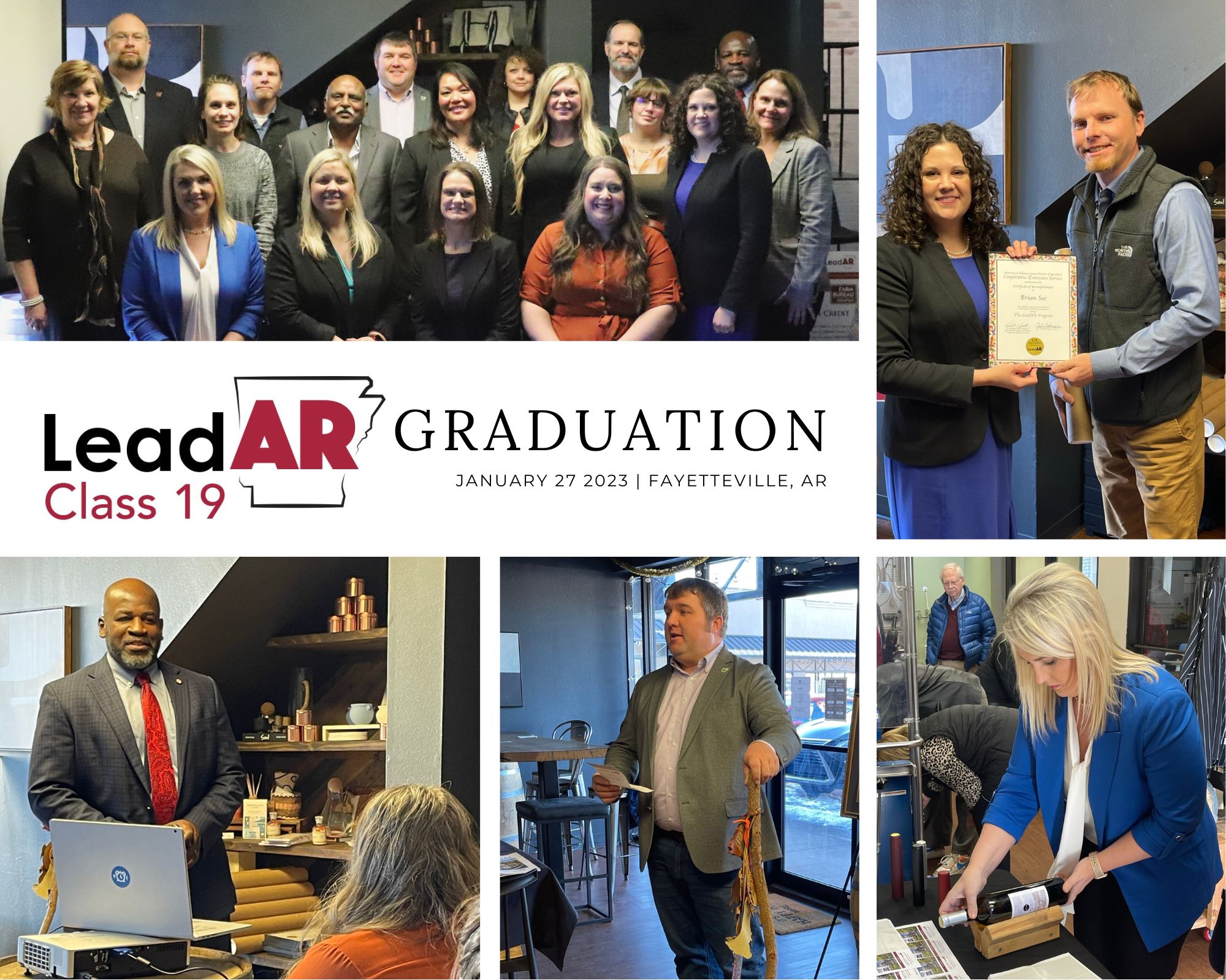 Photo collage of LeadAR class participants