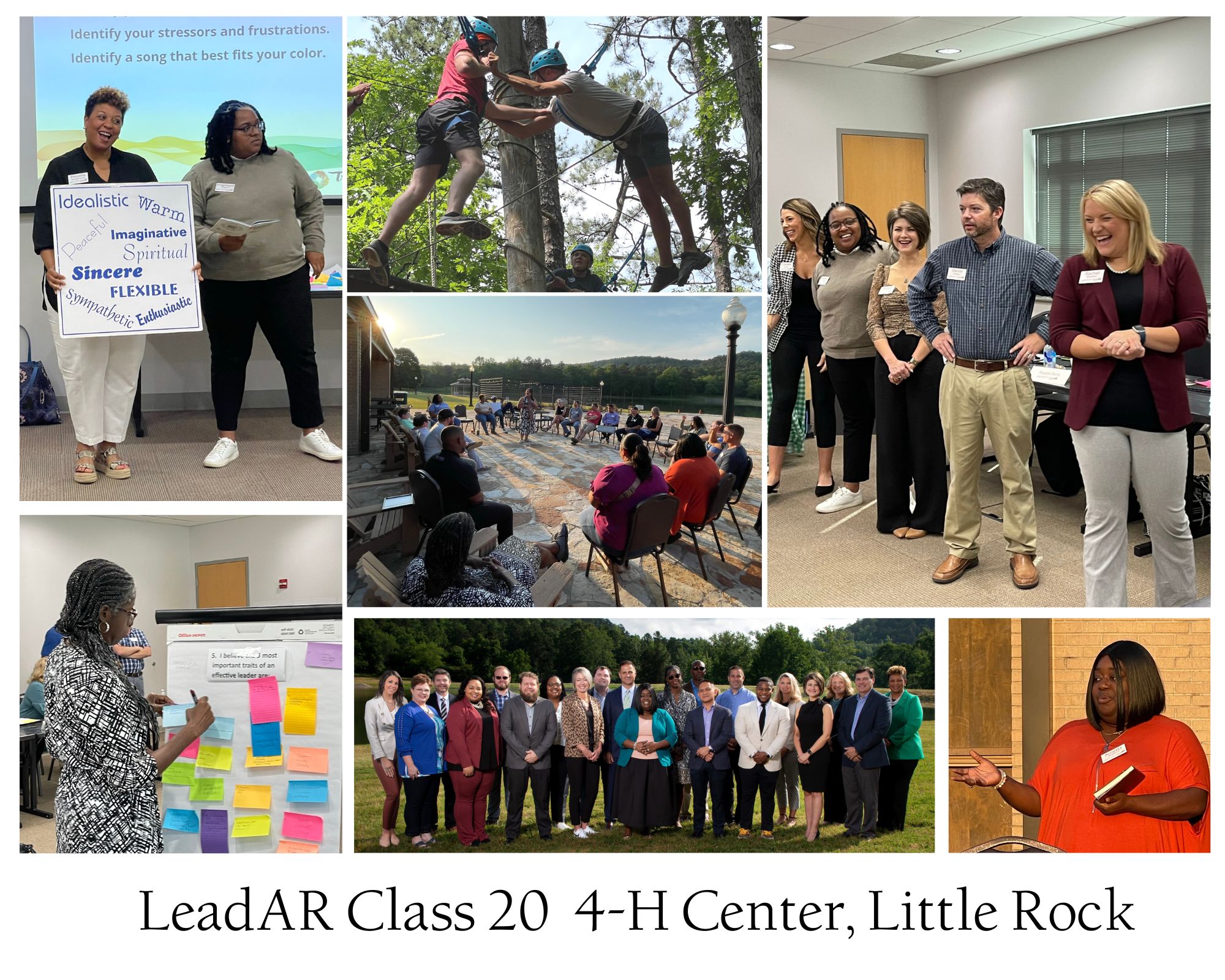 photo collage of LeadAR Class 20's first seminar