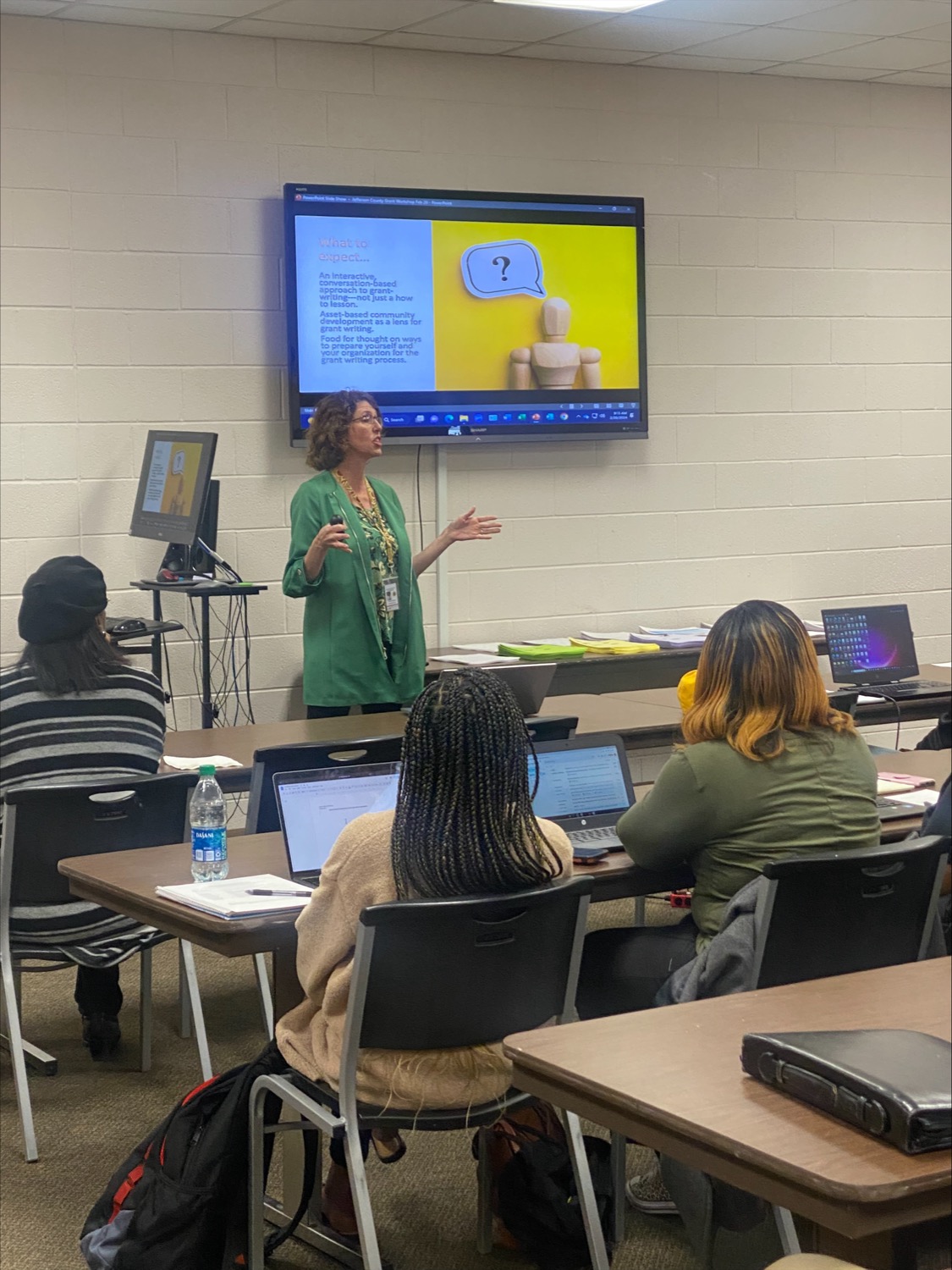 Dr. Hunter P. Goodman Speaking to workshop attendees