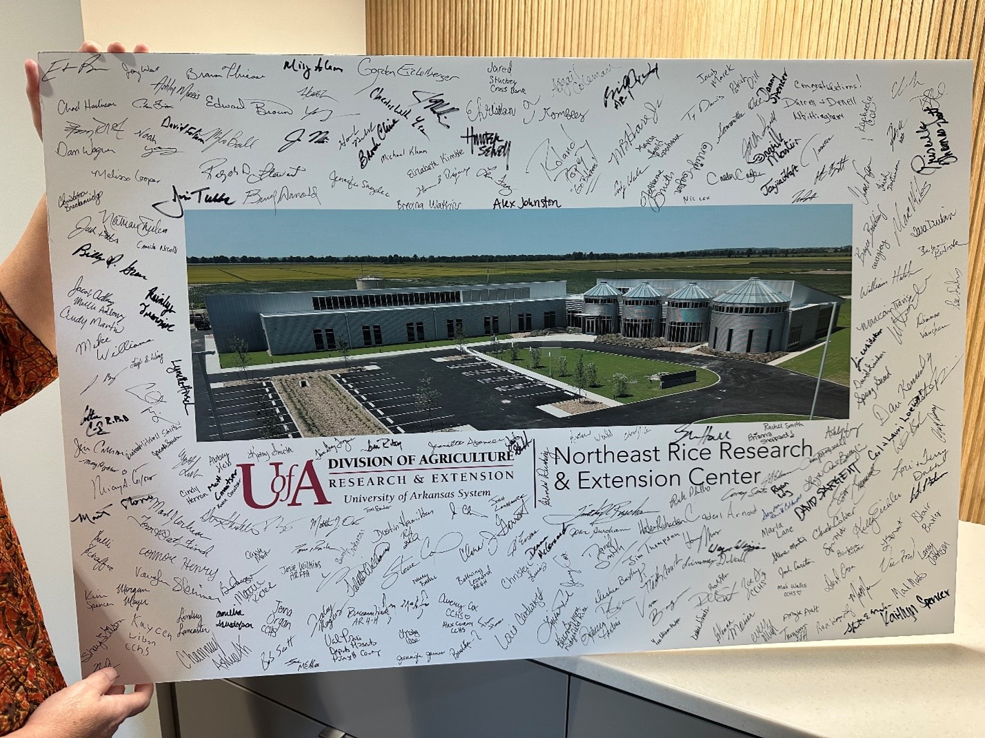 Signed photo of NERREC grand opening