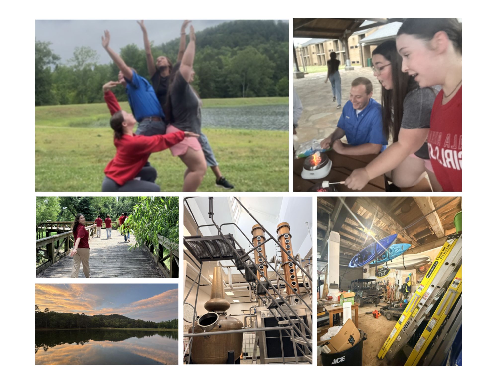 photo collage of Anna Teague's internship experience
