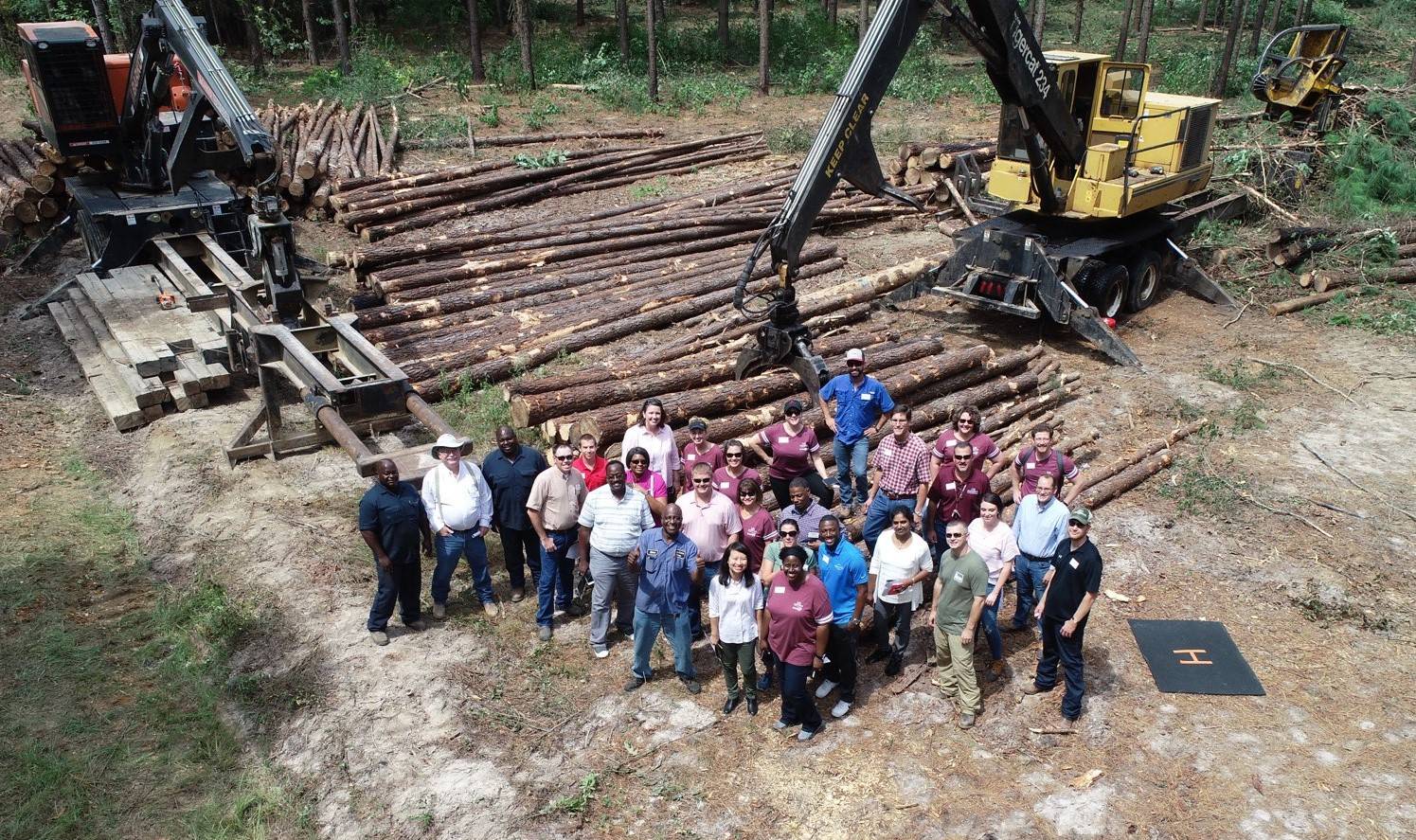 LeadAR Class 18 participate in a tour at PotlatchDeltic in Warren, Arkansas.