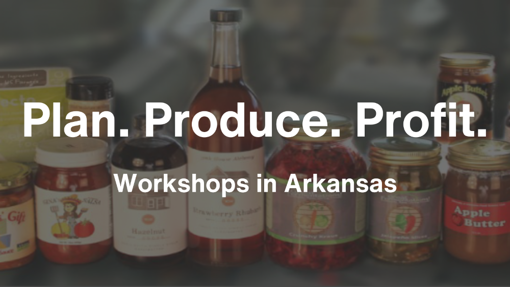 Workshop locations. April 24 Don Tyson Center Fayettville, May 10 Cooperative Extension Office Little Rock, May 23 Southwest Research & Extension Center Hope, May 24th Pine Bluff, May 31 Food Bank of NE AR Jonesboro