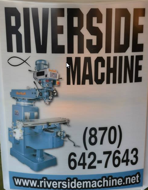 Sign that says Riverside Machine
