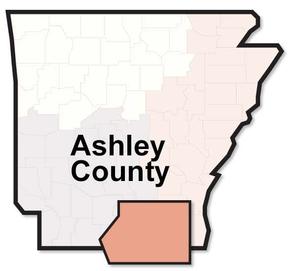 Ashley County map