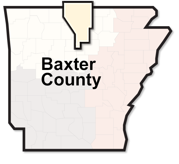Baxter County map