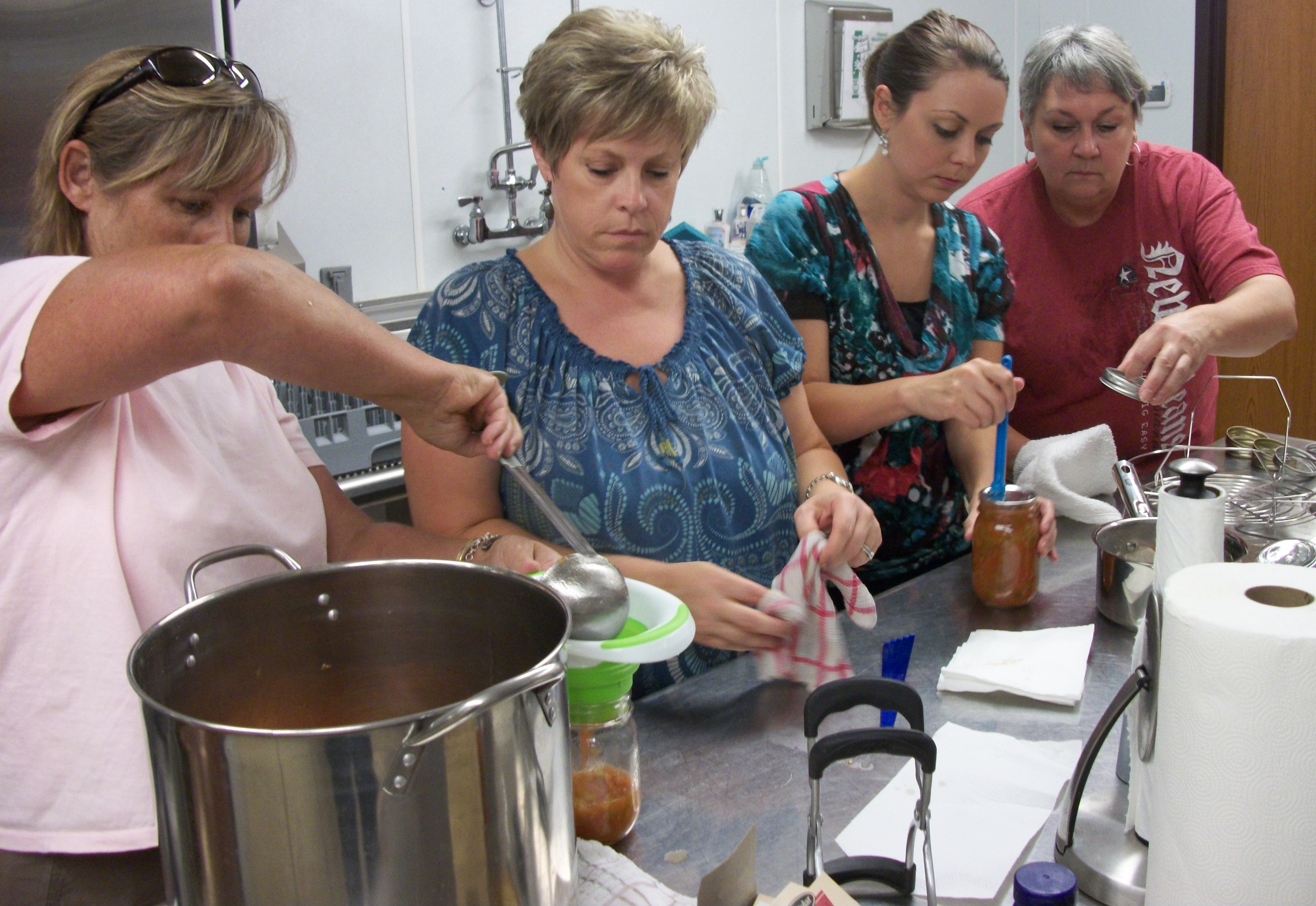 Picture of women learning about food preservation