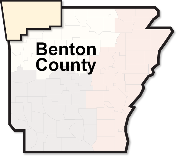 Benton county map