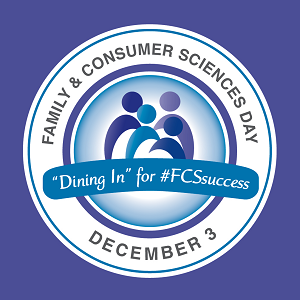 "Dining in for #FCSsuccess" FCS Day Logo