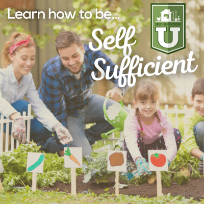 learn how to be self sufficient lettering with family gardening photo