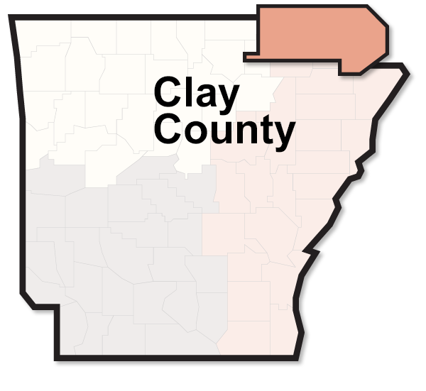 Clay County map