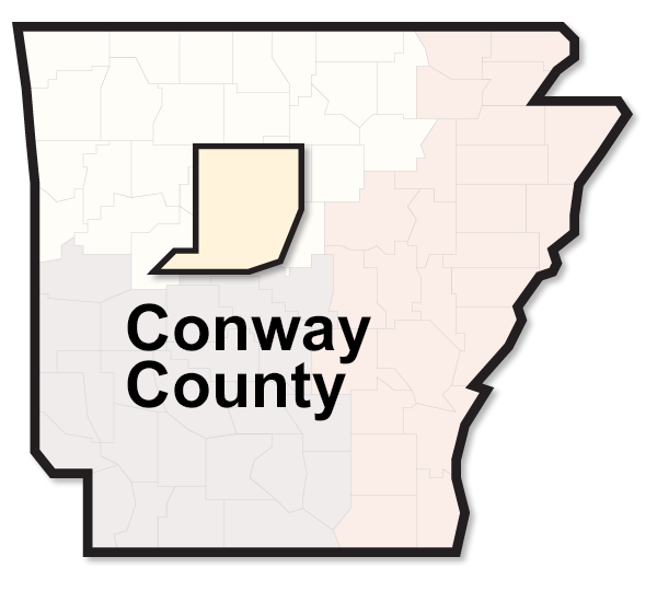 Conway County map