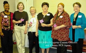 County officers and Extension Agent 6 ladies 
