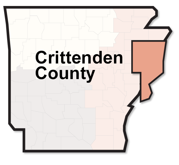 Crittenden County map