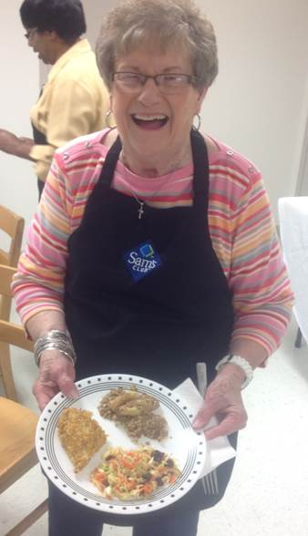 Cooking Matters for Diabetics happy class participant.