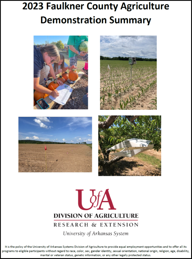 Cover of 2023 Faulkner County Agriculture Demonstration Summary