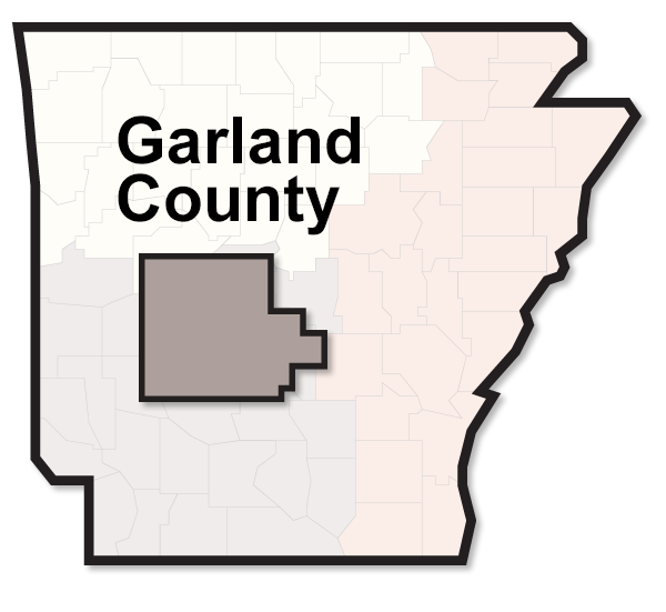 Garland County map