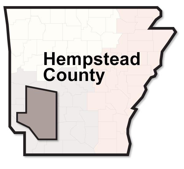 Hempstead County map