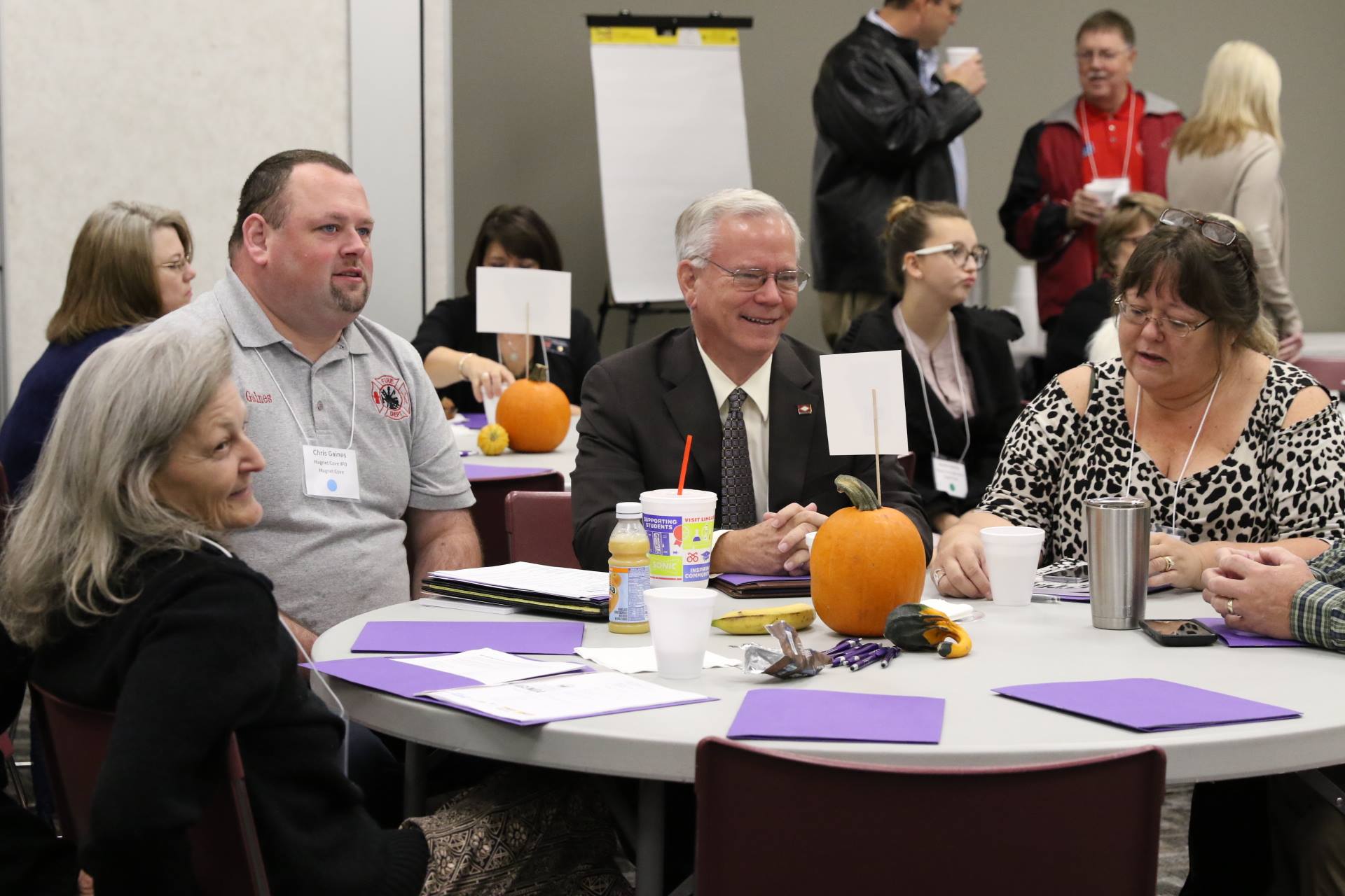 Hot Spring County meeting attendees listen to speaker