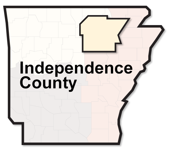 Independence County map