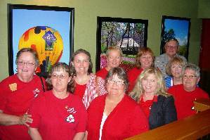 EHC members at AEHC meeting in Hot Springs wearing red shirts