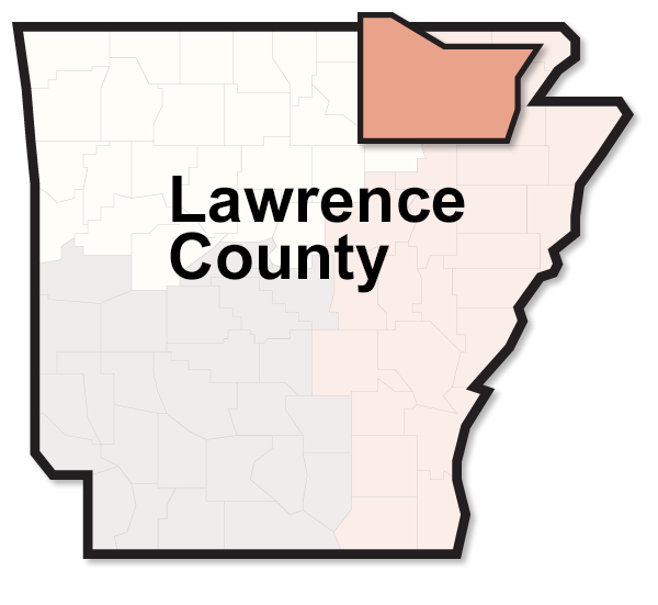 Lawrence County map