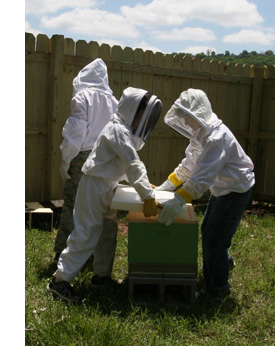 Jon Zawislak, and EAS certified Master Beekeeper teaching safe and successful beekeeping