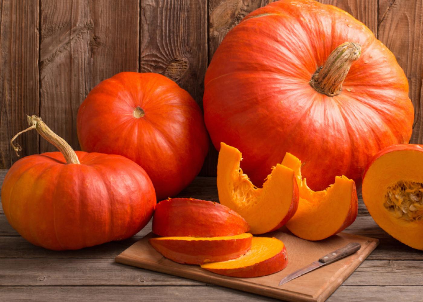 Choose smaller pumpkins for baking. They tend to be less stringy.