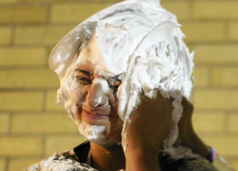 girl with pie in her face