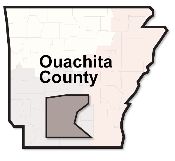 Ouachita County map