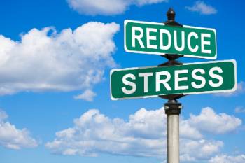 stress road sign