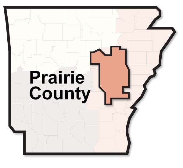 Prairie County map